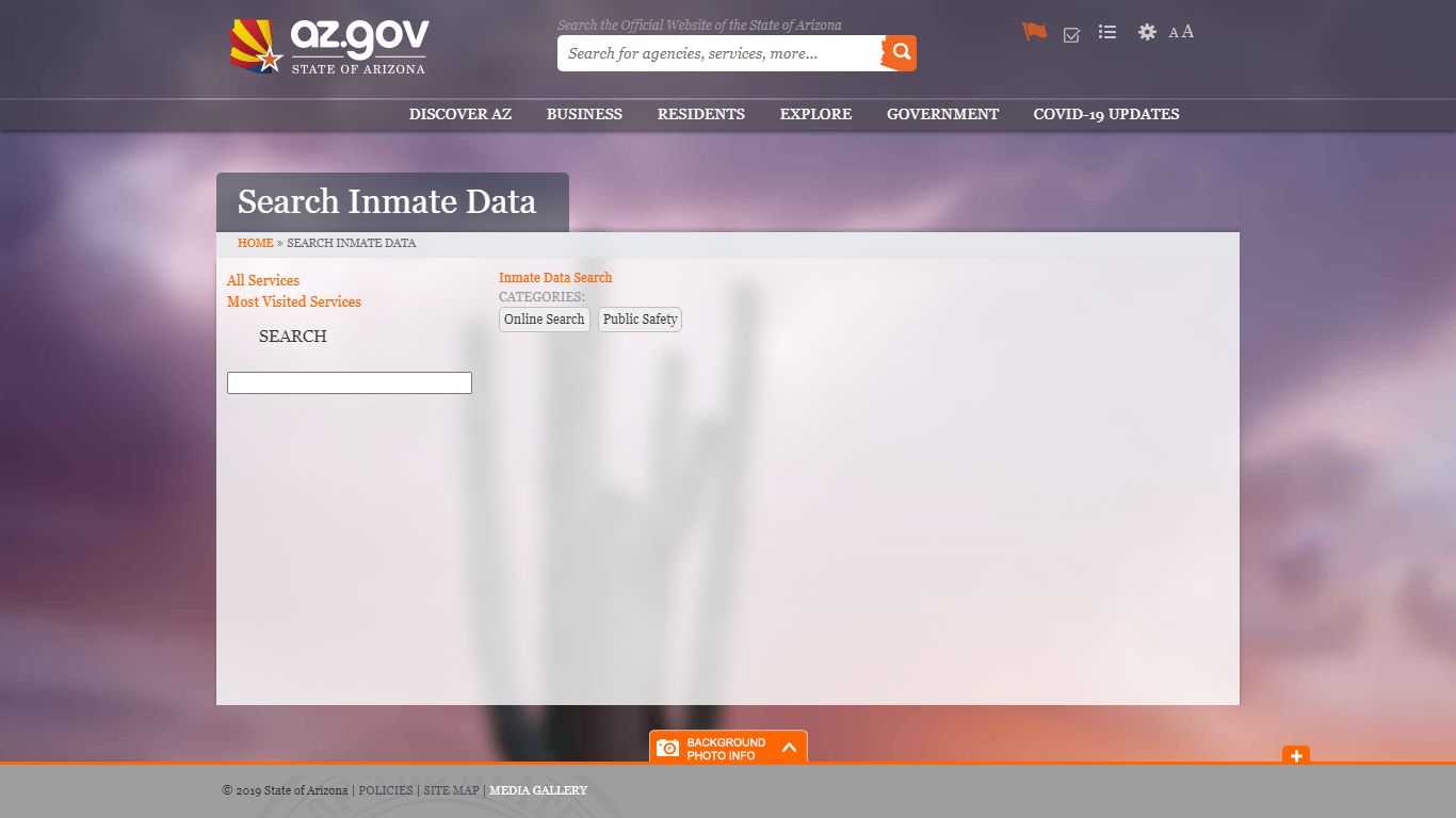 Search Inmate Data | az.gov